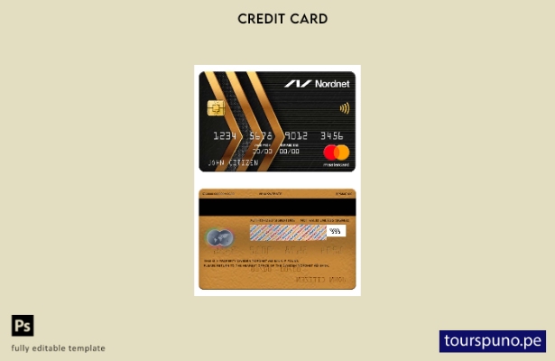 lista para imprimir plantilla de mastercard del banco Suecia Nordnet AB